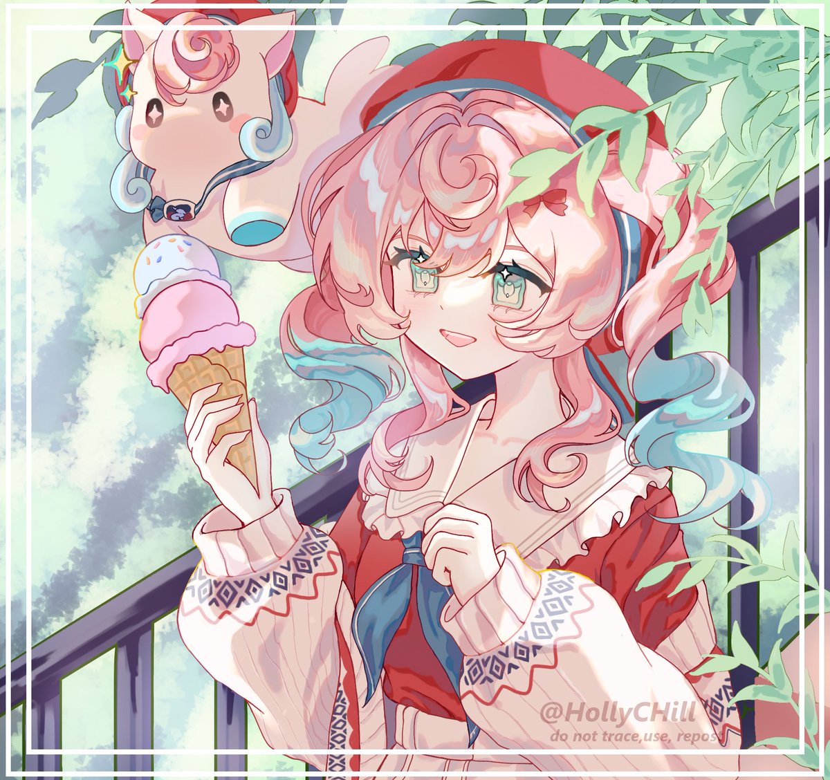 HNguyn09737468's tweet photo. 🍦🦄✨#art #illustration‌‌ #hyacinehsr #hsrfanart https://t.co/IiXMNMkiv0