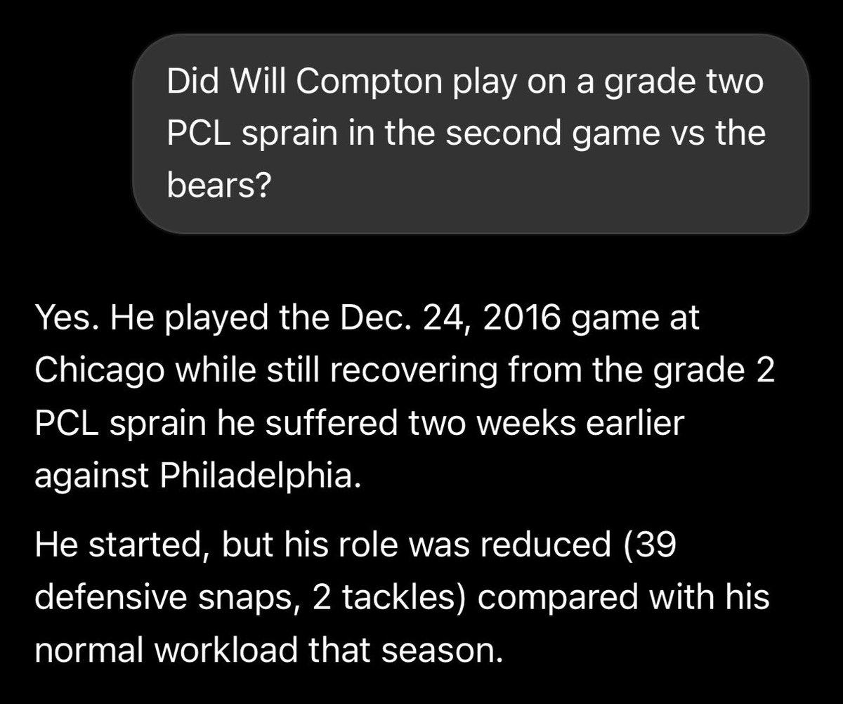 _willcompton's tweet photo. Bears fans did their best to come after my career yesterday when they couldn’t take my ball-busting

“Nobody knows you”

“Who cares if you picked off Kellen Moore, Russell Wilson, & Andy Dalton in the same year”

“You rode the bench & never sniffed success”

I’d want to forget the dominance I had over Chicago, too, when I roamed the field

I remember purposefully tearing my PCL 10 days before going to Chicago just to see if I could win on one leg