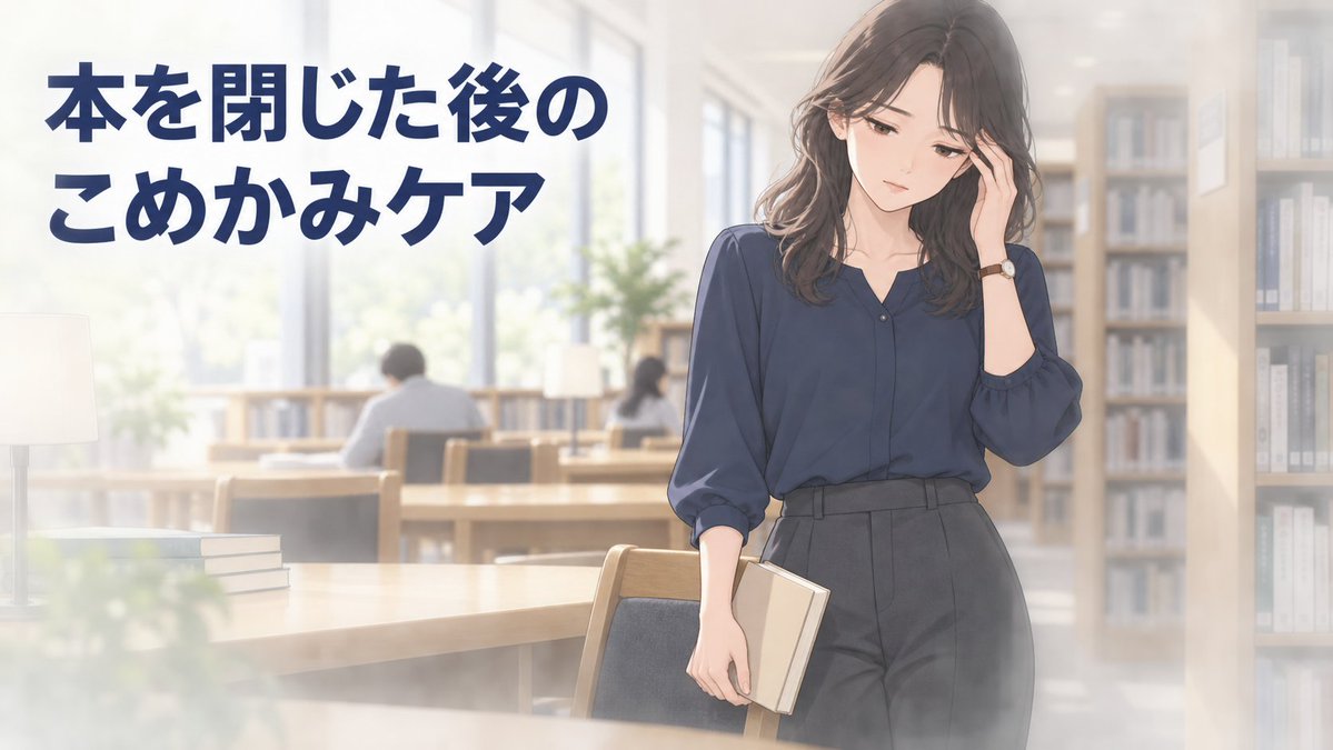 osamu6868's tweet photo. 細かい文字を読んだあと、
こめかみが重くなる時は、
あごと首にも力が残っているかも。

口を少し開けて下あごを数mm左右へ。
次に、目だけ→首��順で左右を見る。
最後は奥歯を離して3呼吸。

強い頭痛や見え方の変化があれば中止を。
#中村公園 #眼精疲労 #食いしばり https://t.co/tIzeUx9JkD