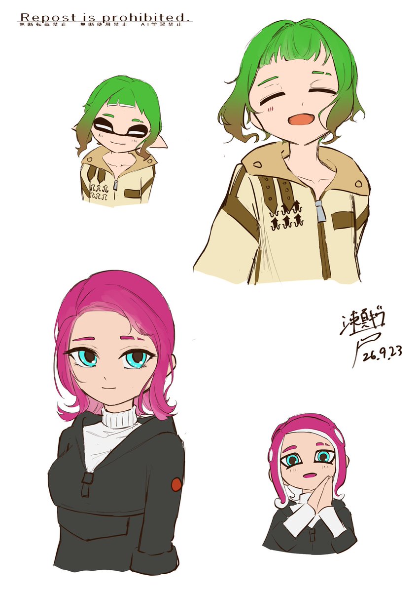 setogiwaniikiru's tweet photo. 擬人化女子の部🍀🩷 https://t.co/drHfBdNzhW