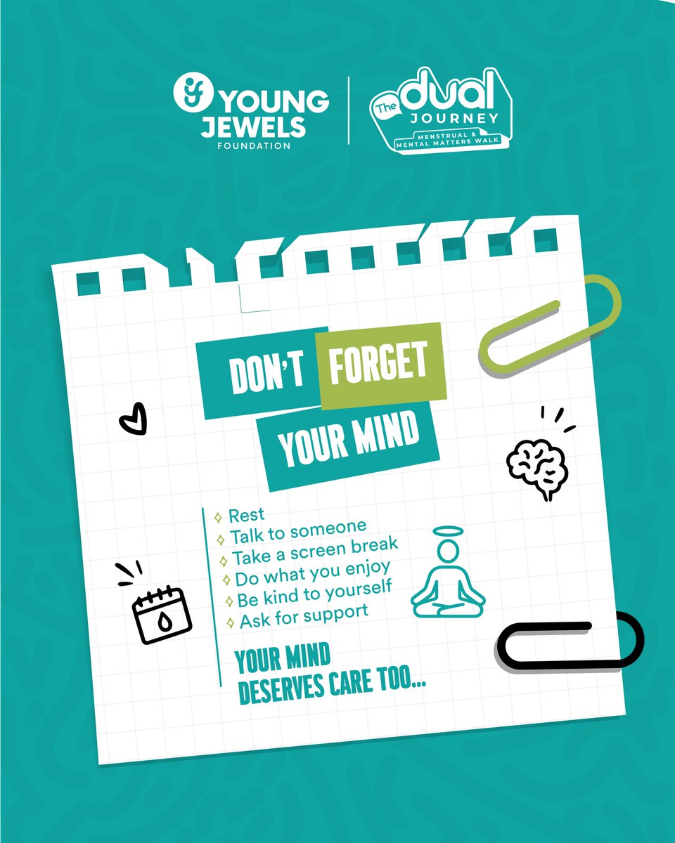 JewelFoundation's tweet photo. When was the last time you made your well-being a priority? Let this be your reminder to slow down, check in with yourself and make space for what matters. Then, bring that energy with you to The Dual Journey 2026. 10 October | 📍 Karura Forest, Limuru road. 
Your spot is waiting https://t.co/UD3S2r7Ptz