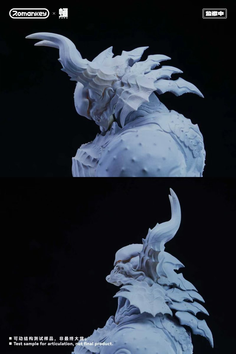 Romankey_Toys's tweet photo. Latest News 
Development Progress Update on "Ghost Horn"
We're currently testing the moving mechanisms~
The items shown here are only test prototypes; their appearance does not reflect the final product! https://t.co/fyi3wEk0Mq
