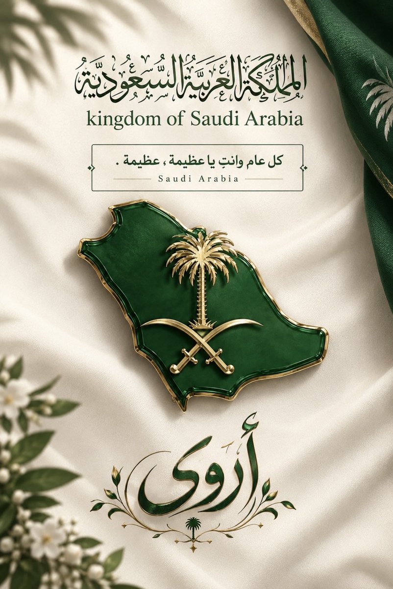 Atot_gh's tweet photo. دام عزّك يا وطن، وحفظ الله المملكة وولاة أمرها وشعبها، وأدام عليها الأمن والعز والرخاء.🤍🇸🇦💚

 #اليوم_الوطني_السعودي_٩٦
#عزّنا_بطبعنا https://t.co/E3JTr5GHZe