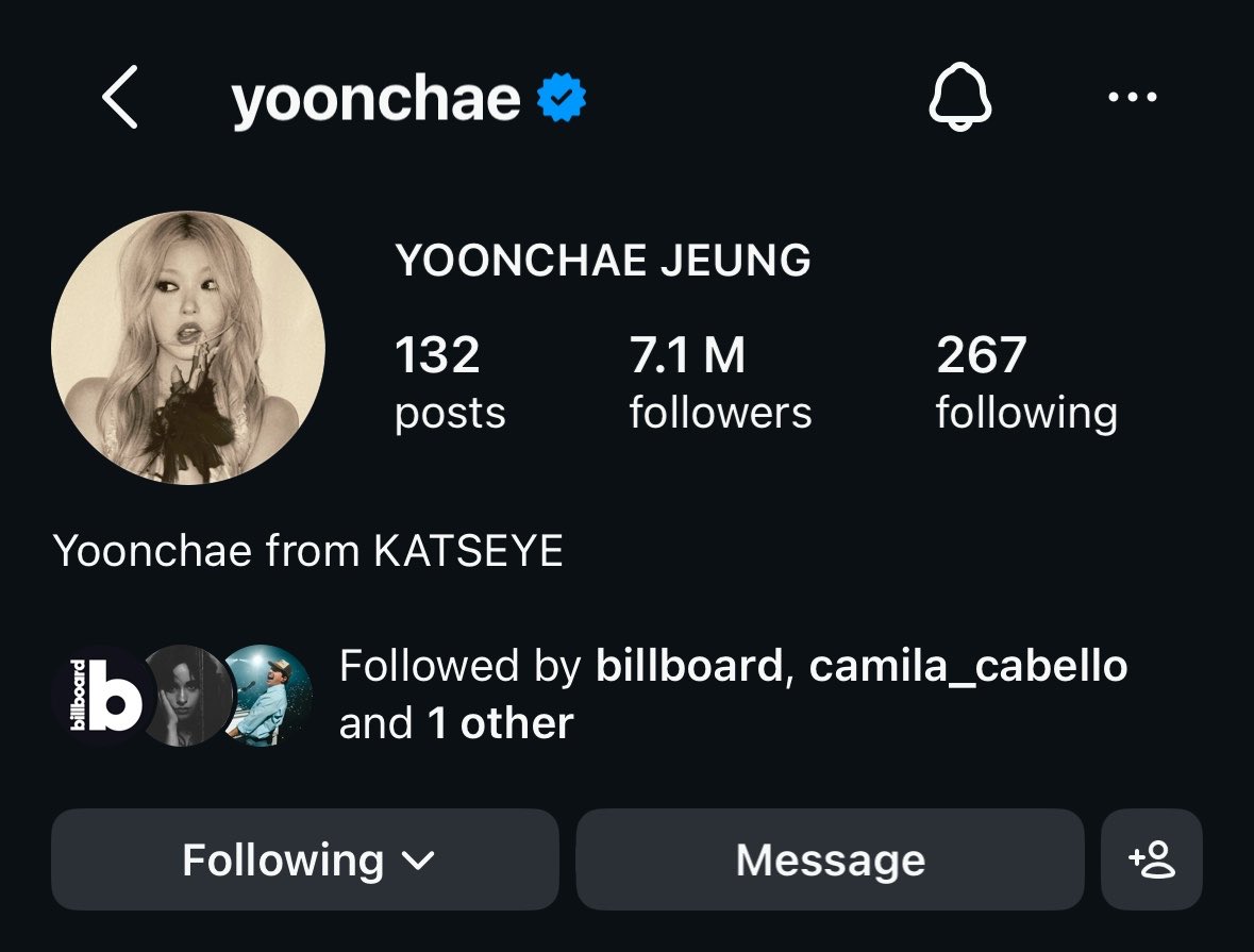 younjungllit's tweet photo. KATSEYE’s #YOONCHAE is the first member of the group to hit 7.1 MILLION followers on Instagram 🔥🔥

She officially surpasses #MANON and reaches this milestone without baiting fans, seeking sympathy or chasing drama 💋 #Beyonchaè https://t.co/m2eCZ4VoKI