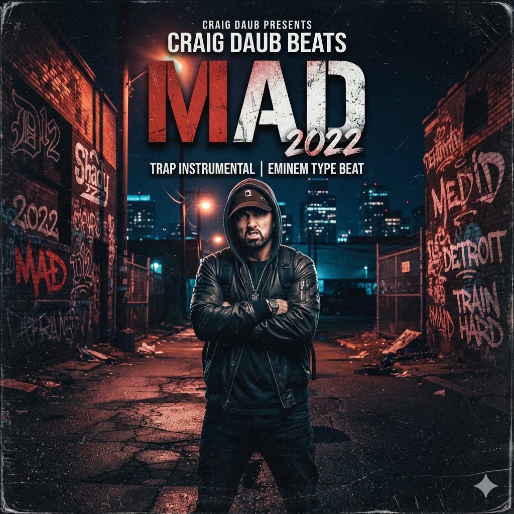 TheRealTruthGuy's tweet photo. Free Eminem Type Beat Mad 2022 140bpm by Craig Daub Beats   
Get it here: https://t.co/bsYUcyIctE 
#rap #trap #beats #hipHop #instrumentals #dark #free #beatsForSale #evil #instrumentalsForSale #soundclick #beatstore https://t.co/eD7wtd7YIO