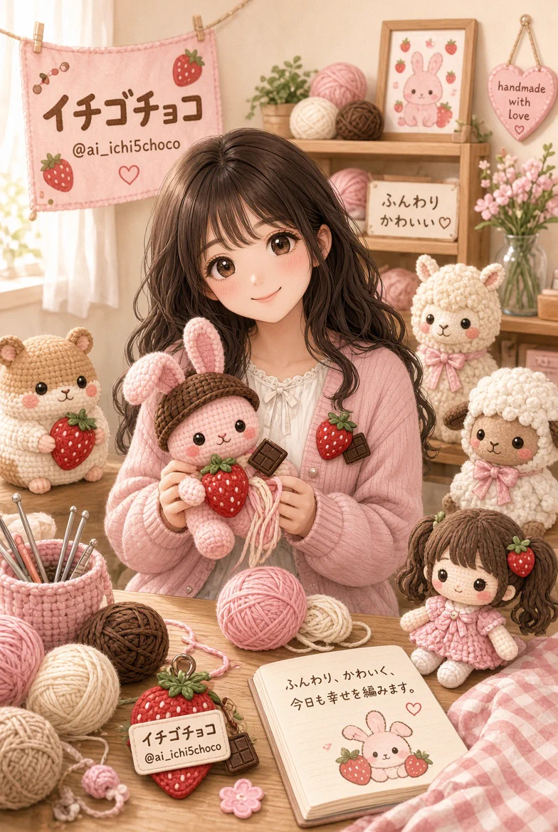 イチゴチョコ♡-ichi5choco-♡あみぐるみ作家 (@ai_ichi5choco) / X