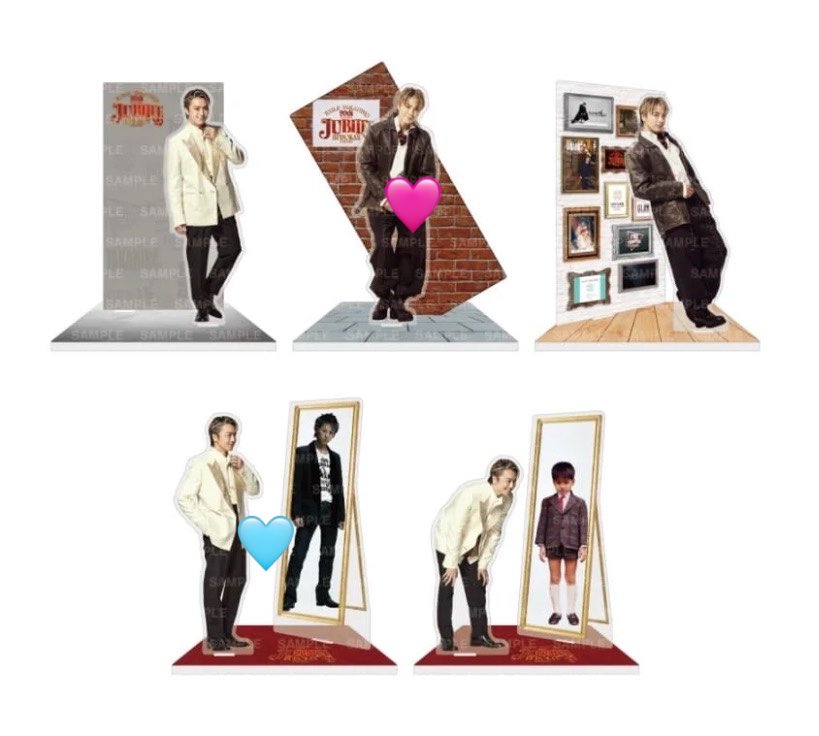 kk17_tkhr's tweet photo. EXILE TAKAHIRO 20th Anniversary 武道館 JUBILEE    アクスタ  交換

譲  画像のもの （1枚目）

求 🩵🩷ついてるもの（2枚目）

同じ印がついてるもの同士での交換希望です。
9/23ハイロー、9/25 武道館現地交換または郵送。
現地の場合友人代行での交換になります。

気軽にお声がけ下さい。 https://t.co/GDshqQUOmj