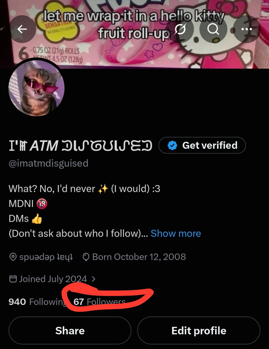 imatmdisguised's tweet photo. huge 💯 (67 funny hahahahahahaha) https://t.co/n4bI6R505s