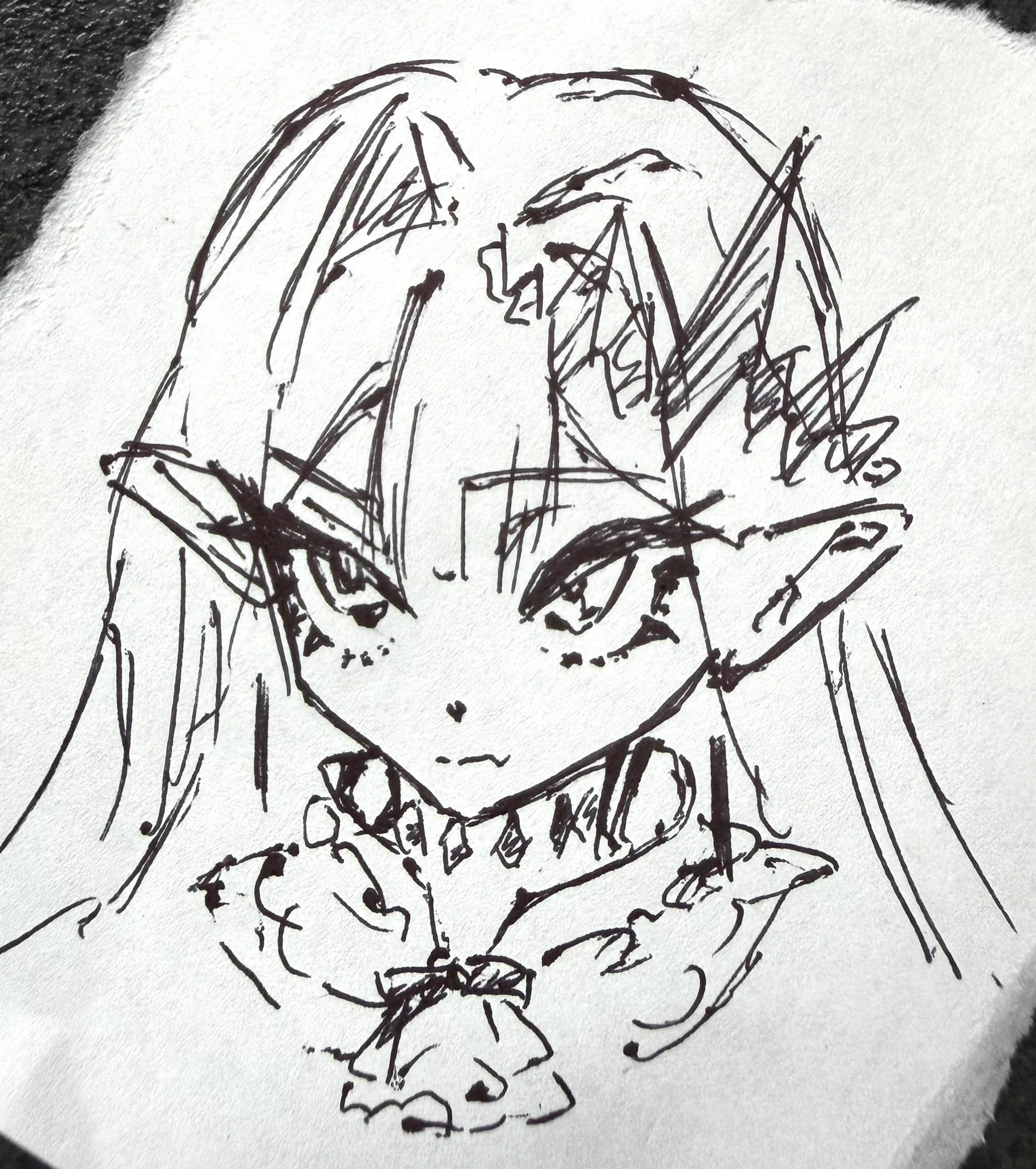 S*o様 手描き イラスト オリジナル 原画 鬼姫 牛骨 萌芽 真白スズ💍໒꒱. ﾟ on X: 