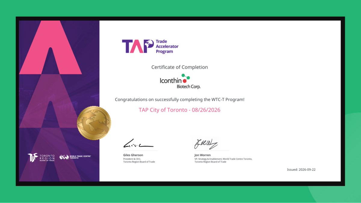 iconthin's tweet photo. We have completed Toronto’s Trade Accelerator Program! 🌎Thank you to @TorontoComms, @BusinessTO,  World Trade Centre Toronto, our mentors, and fellow participants for the insights and connections.

#TorontoBusiness #ExportGrowth #Canada https://t.co/CFOPBS1wUz