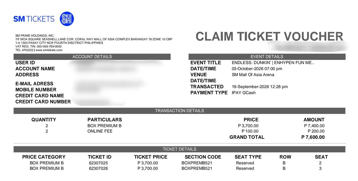 444fukorokiwa's tweet photo. wts lfb endless dunkin (enhypen fun meet) concert ticket ph
PAYO PO!! SINCE MALAYO AKO SA MNL
(2) BOX PREM B 521
3,500 EACH
DM if interested
SA DESERVING SANAAA MAPUNTAAA
#ENHYPEN
#DunkinPH_ENDLESS #ENDLESSFunMeet https://t.co/wumjO12ITp