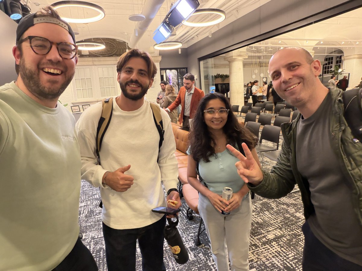 jasteinerman's tweet photo. Phillllllly!!!! You all showed up tonight! The AI community is absolutely rocking here 🔔 https://t.co/oZu32lnjfV