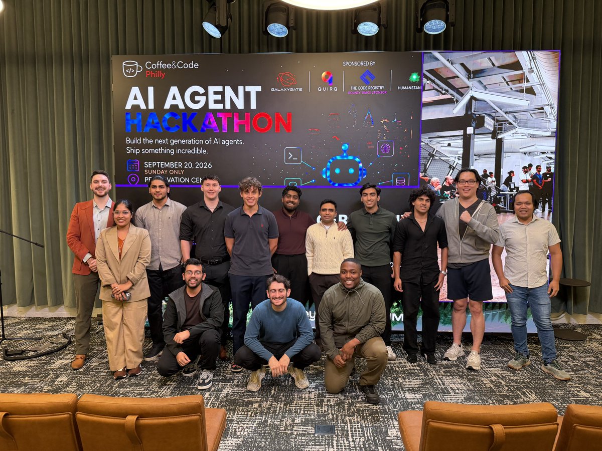 jasteinerman's tweet photo. Phillllllly!!!! You all showed up tonight! The AI community is absolutely rocking here 🔔 https://t.co/oZu32lnjfV