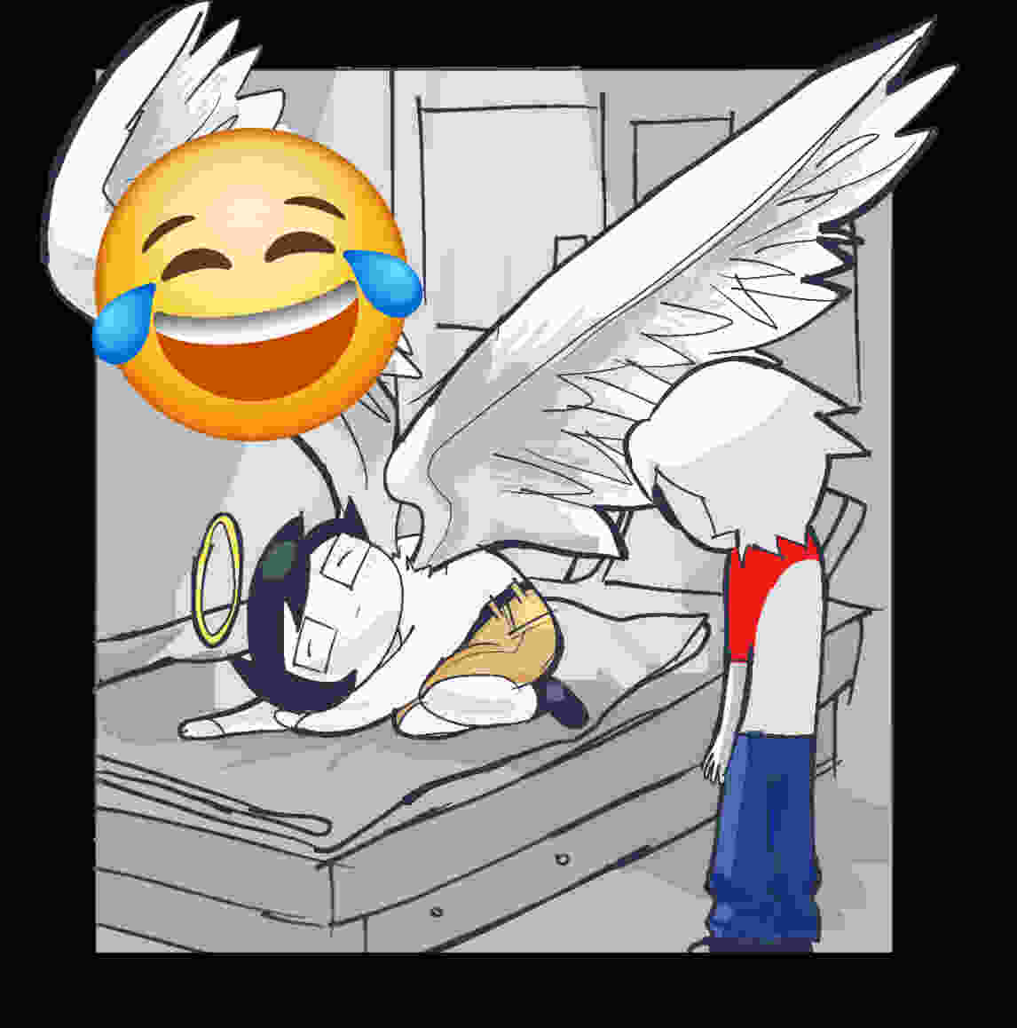 yaoimasturbator's tweet photo. old drawing i did not like this one 😂😂😂😂😂🤣🤣🤣🤣🤣🤣🤣 https://t.co/SXTrFte884