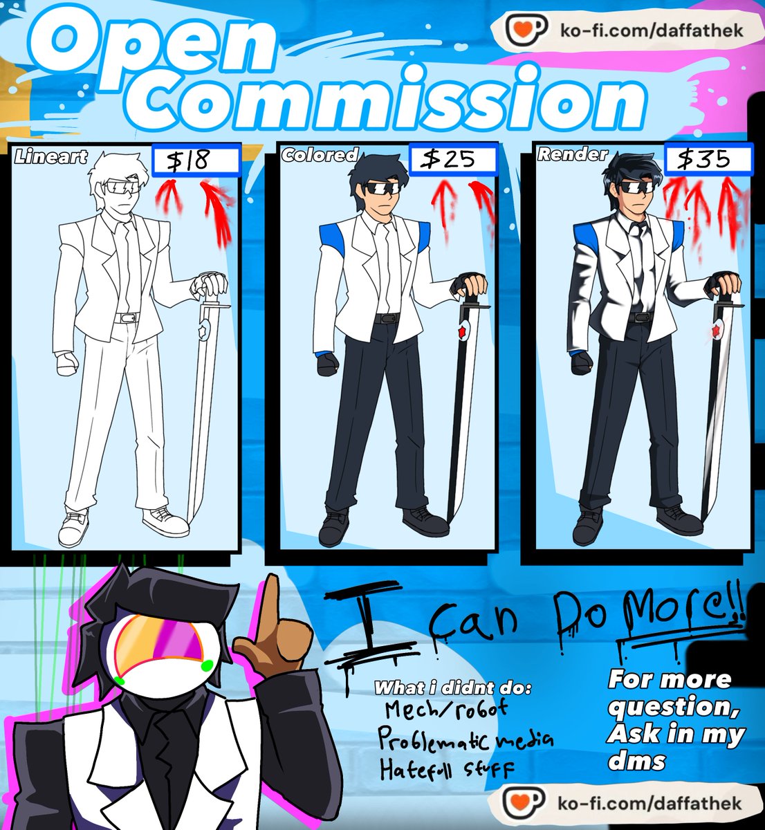 MM_one_another's tweet photo. Open commission!
Great deal for Great Price‼️‼️
ASK MORE QUESTION AT THE [DUMPSTER PRIVATE CONVERSATION]
.
I JUST. NEED THAT LITTLE [MONEY], A LITTLE MORE [GENORISITY] THEN I WILL GET [BIG]
I WILL PROVE THEM THAT I CAN BE A
.
PAYMENT RECHIEVE WITH [PAYPAL]
.
#commissionsopen https://t.co/4M7lzEYf4C