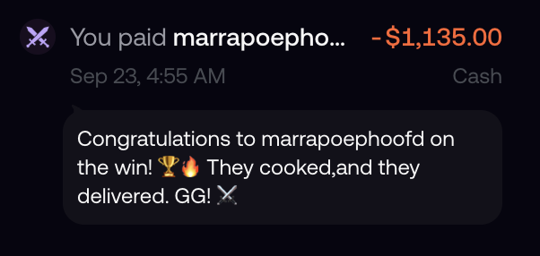 TheArenaRH's tweet photo. Congratulations to marrapoephoofd on the win! 🏆🔥 https://t.co/kPyZnYZpyx