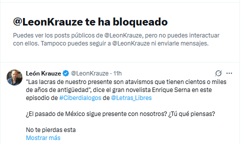 AngMariscal4T's tweet photo. No sabía que este psicópata conservador me había bloqueado. Un vividor más del erario mexicano. https://t.co/ADwPcF2I2k