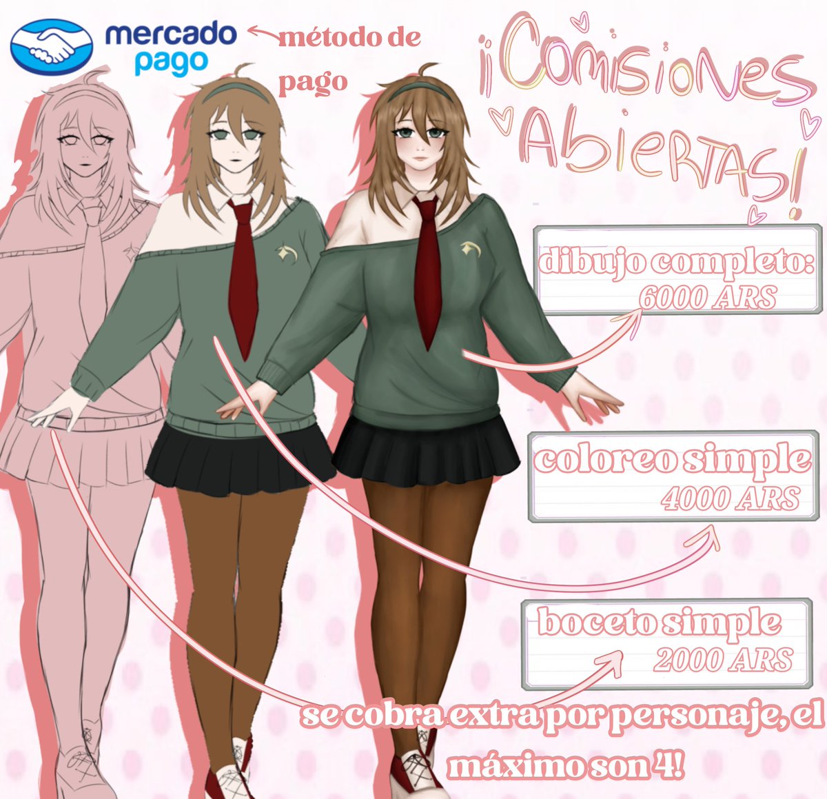 solelvs1989's tweet photo. OFICIALMENTE ABRÍ COMISIONES POR 10 SLOTS!! POR FAVOR ME AYUDARIA QUE DEN LIKE Y RT ya que es para ayudar en mi casa! :D
#artwt #commissions #art https://t.co/eu0alAMIKC