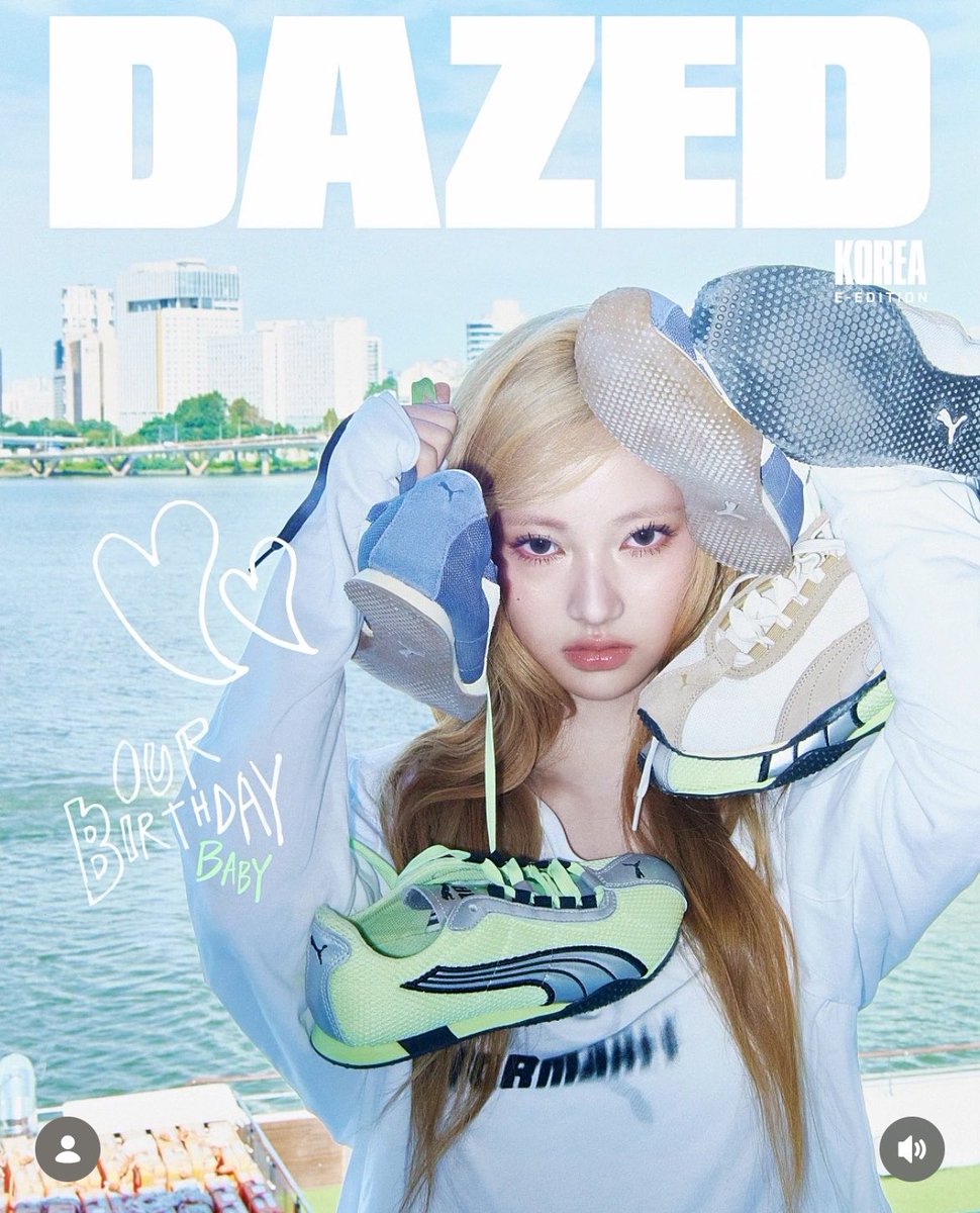 obdpopbase's tweet photo. OURBIRTHDAY #BABY for DAZED KOREA and PUMA Digital Cover for 2026 October Issue! 

How could her name be BABY too? The staff kept saying the same thing throughout the shoot. She is every bit the beloved BABY her name suggests, but that is only one side of her. ++ https://t.co/Mnz5I2kUP8