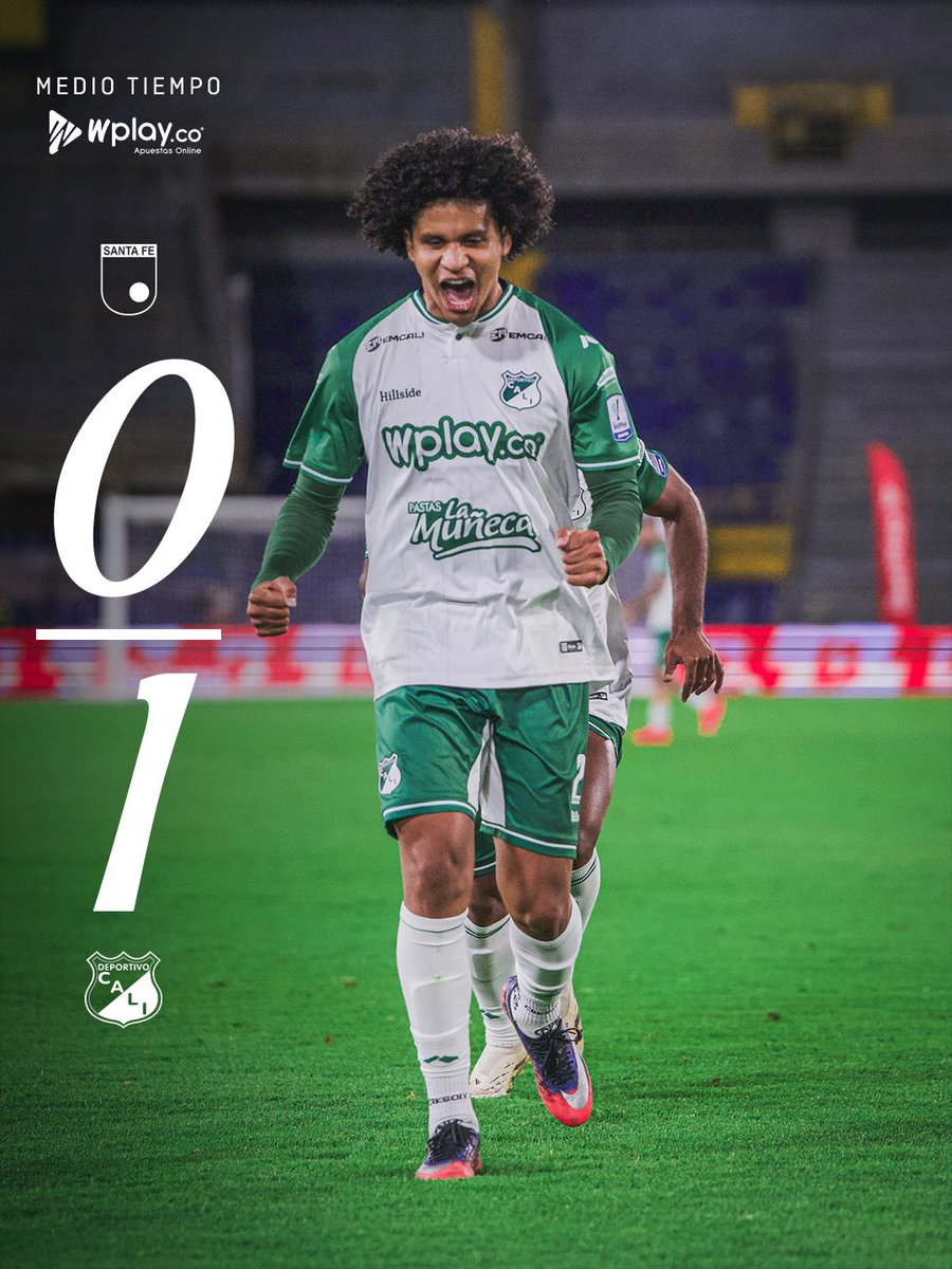 DeportivoCaliCP's tweet photo. ⏱️ 45+1' | Final del primer tiempo. 

Santa Fe 0️⃣-1️⃣ Cali

@WplayColombia

#VamosCali🇳🇬
#LigaDimayor🏆 https://t.co/9k0xbPFpWg
