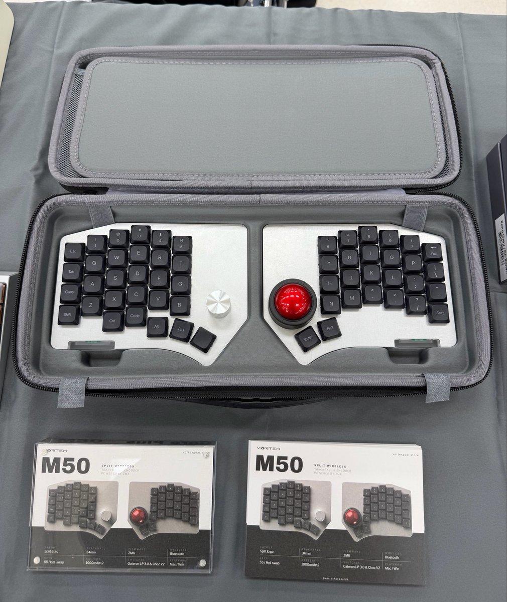 Vortexkeyboards's tweet photo. Updated M50๐๐
(Latest version sample/testing unit)
Donโt forget to come to D07๐๐
#TKX2026 #2026 #Vortex https://t.co/BCnW8567vf