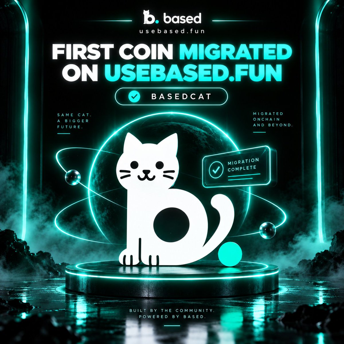 trybasedd's tweet photo. The first coin launched on https://t.co/4mpiqYGO4s just migrated

be based. https://t.co/XqOMl3myAy