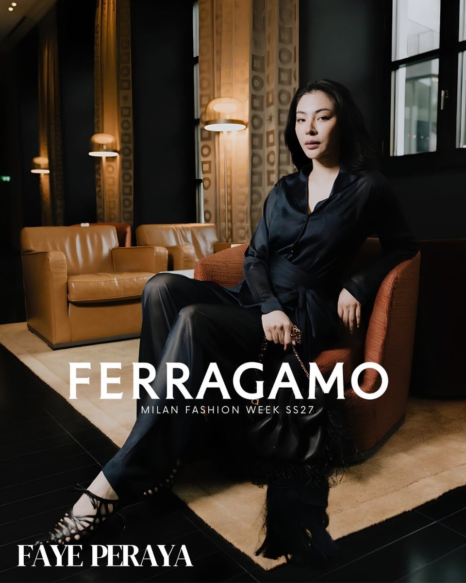 dindin_malibabe's tweet photo. สวย หรู ลัคซู ดูดี✨
#FerragamoXFaye
#FerragamoSS27
#Ferragamo
#MFWSS27
#FayePeraya
#ฝ้ายพีรญา https://t.co/ybV8MCLVGb