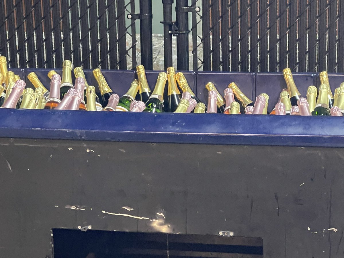 JeffKerrPHL's tweet photo. Beer and champagne of choice tonight. 

#Phillies https://t.co/3q6DIPfLxq