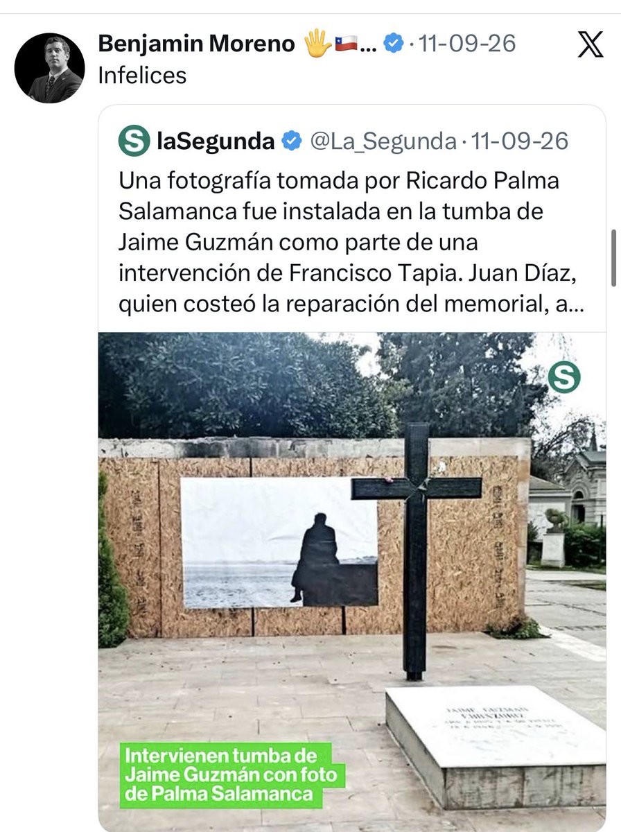 Alejandrapp1986's tweet photo. @BenjaminMorenob Cara de raja que andas llorando por un torturador ! Asco tu relativismo moral, el descaro de este diputado no tiene límites . https://t.co/ANWA2sf4ZM