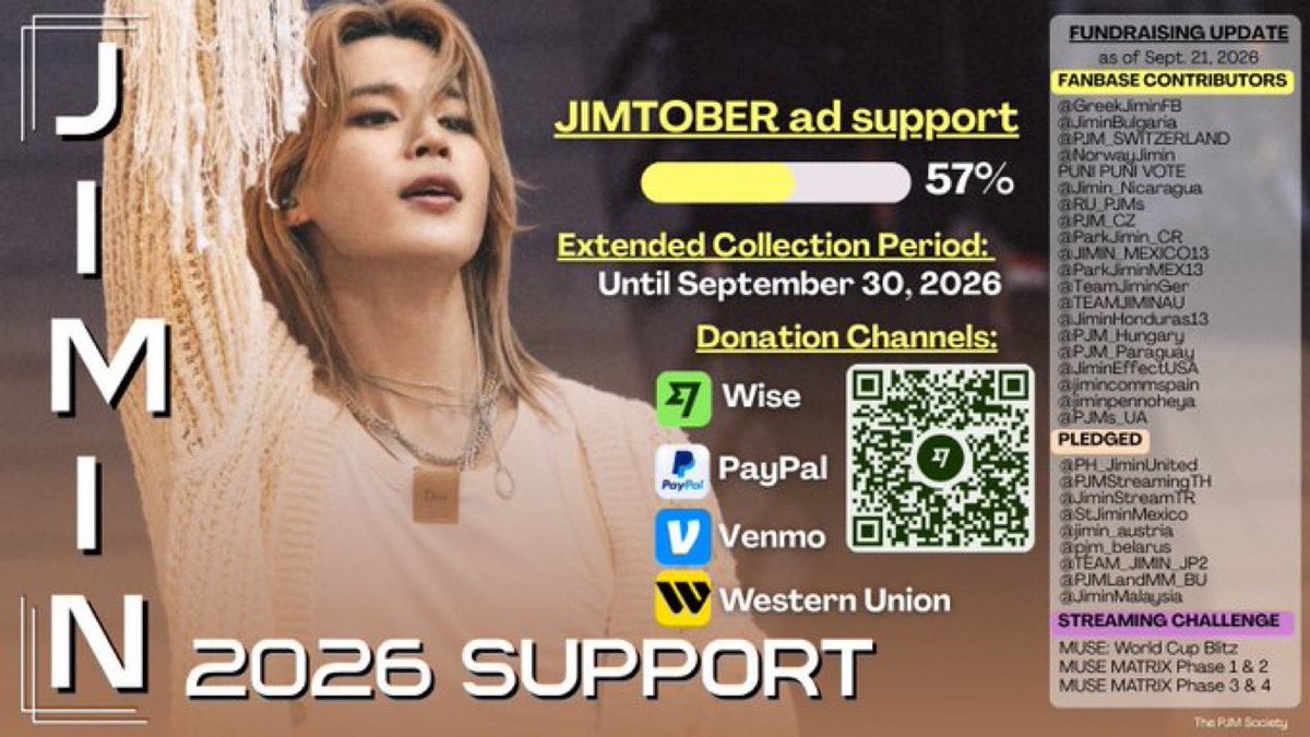 823julie's tweet photo. Are you telling me we may not be able to celebrate Jimin’s birthday in the countries he’ll be in for Jimtober?!😭😭 Not gonna happen, right?!!! 😤

Jen (@NoYellowBricks) and I are teaming up with a $1,500 matching donation, bringing $3,000 for the project and so, so much closer to the project goal! 🔥

Y’all…let’s do this for Jimin. 🥹💛
We love him so much, and we know you do too. Let’s make sure he feels it, sees it, and knows just how loved he is.

Please help us reach our goal. Every donation, no matter the amount, brings us closer. 🙏🫶💛 DM @ThePJMSoc_BU  or @THEJIMINATION to make your donation. Once they tell us the match has been met we’ll send ours too. LET’S GO🔥🔥