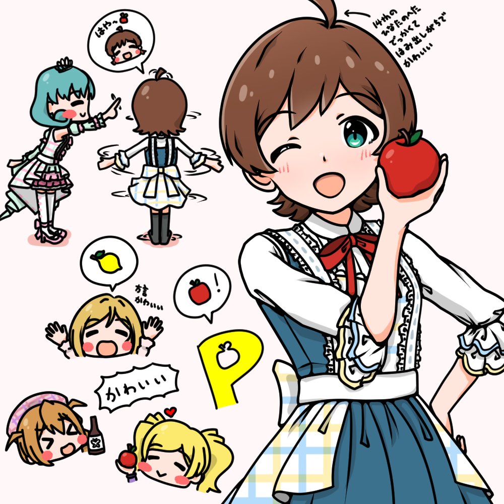 ringomelonpan's tweet photo. 14thで魔法をかけられた木下ひなたさんがなまらめんこいリンゴ姫だったという絵です https://t.co/gXe37eVhxO
