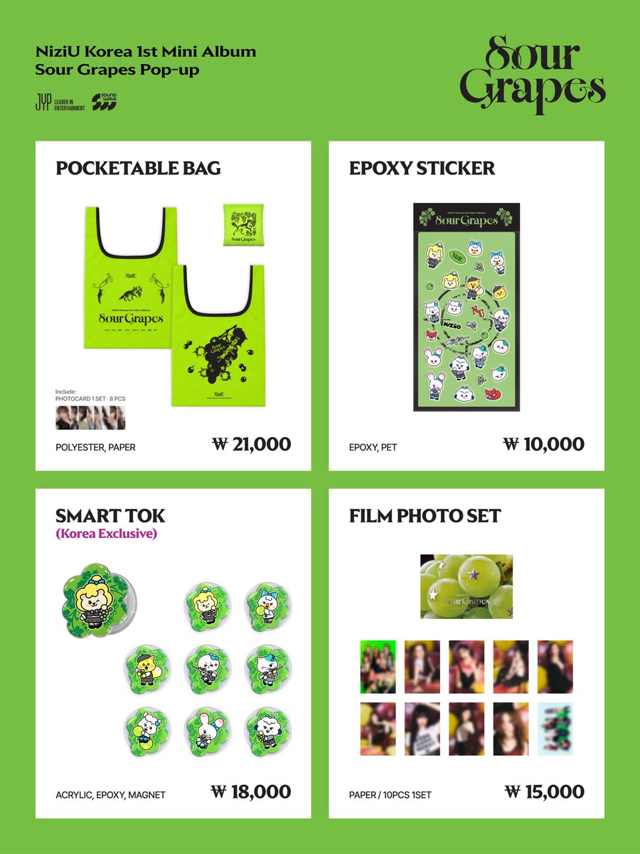 soundwave_korea's tweet photo. NiziU(니쥬) Korea 1st Mini Album ‘Sour Grapes’
POP-UP STORE MD INFORMATION

📅 2026. 10. 01 THU - 2026. 10. 07 WED
⏰ 매일 10:30 – 22:00 (KST)
📍영등포 타임스퀘어 B1F 뉴웨이브 (NEW WAVE)

🔗 https://t.co/Hfr1MOabOy

#NiziU #니쥬
#SourGrapes
#NiziU_SourGrapes
#Sour_Grapes_POPUP https://t.co/jt476Kp1dq