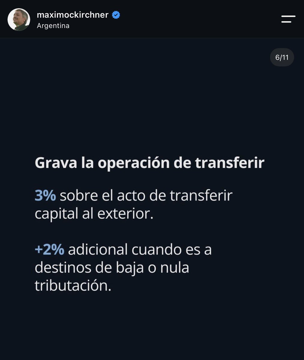 SergioChouza's tweet photo. Hoy Máximo Kirchner presentó un Proyecto de Ley para cobrar un impuesto a la fuga de capitales.

Es excelente. Esto queremos los opositores a Milei. Que por una vez la fiesta la paguen los ultra ricos. https://t.co/HmMOR2Vq3g