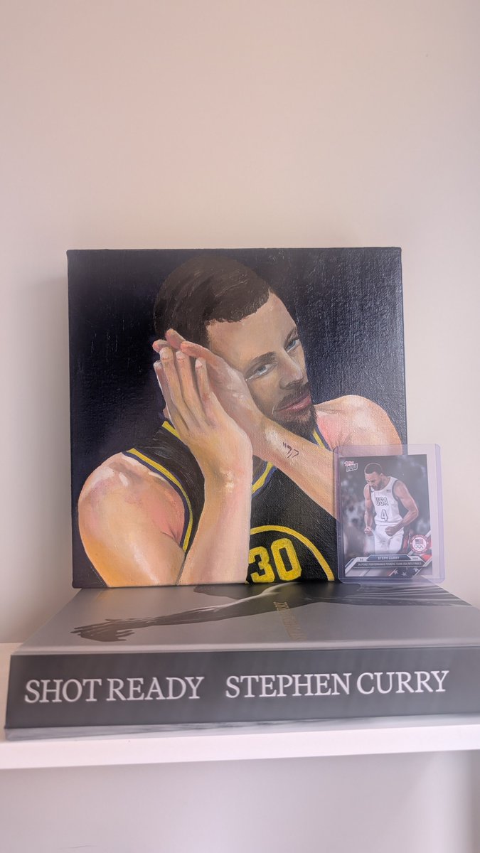 algorithmsayshi's tweet photo. My beautiful custom piece from @saramolcan of @StephenCurry30 has finally arrived. From one side of the world (Canada) to the other (Australia) 💙💛 #dubnation #oneofakind #stephcurry https://t.co/o4C12rlLm8
