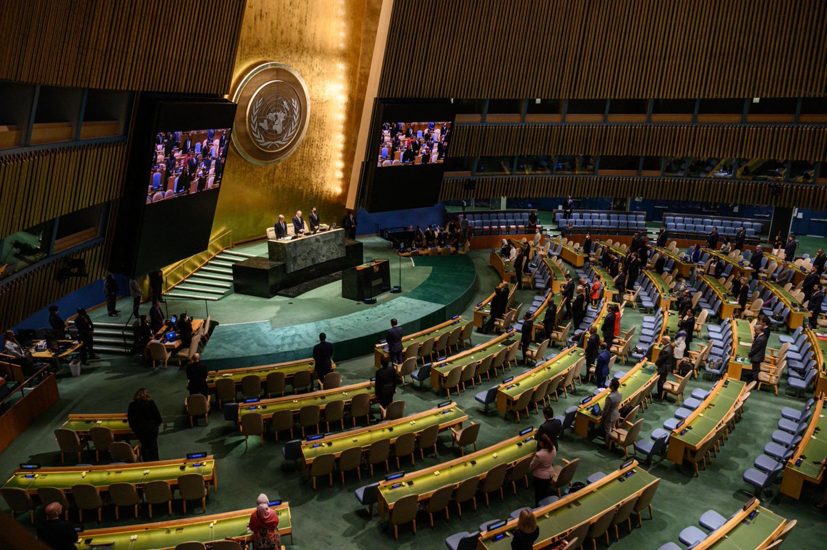 StrikeDFront's tweet photo. WORLD LEADERS GATHER FOR 81ST UN GENERAL ASSEMBLY 🚨

Nearly 130 heads of state assemble in New York as escalating Middle East conflict, global climate goals, and mounting geopolitical divisions take center stage at the annual summit. https://t.co/CSa17D0byH