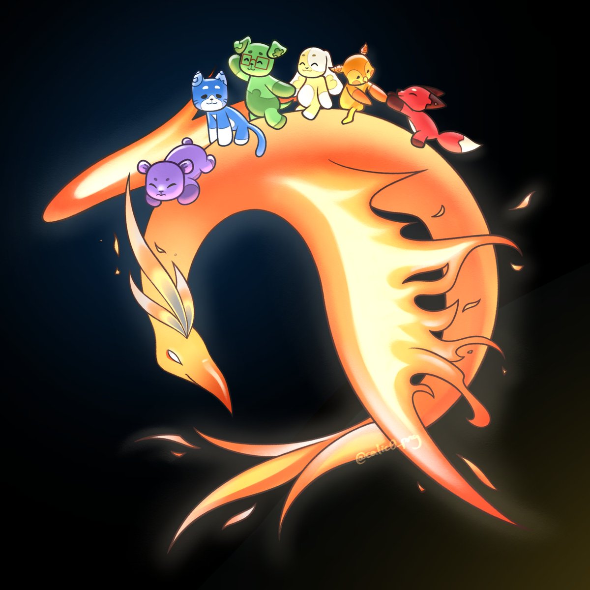 calic0_png's tweet photo. LIKE A PHOENIX 🐦‍🔥

(Hilo abajito)

#QniverseWithQ6 https://t.co/TmmEqbCL45