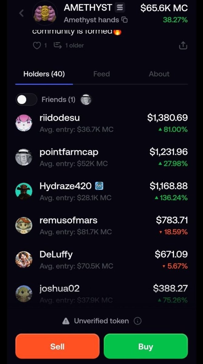 ThrowinTrades's tweet photo. @pointfarmcap congrats on acquiring your $AMETHYST / $GP sir welcome to the amethyst hands club 🫡 https://t.co/JVizchuMsp