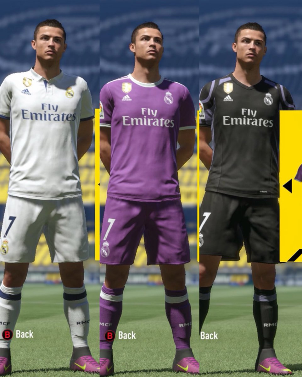 MadridXtra's tweet photo. FIFA 17 REAL MADRID KITS. 🤩 https://t.co/l8ZHxFpeyM