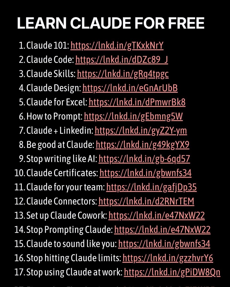 DG_AI_HUB's tweet photo. Best YouTube Playlists to learn Programming:

C
https://t.co/Xkcxpsi9JN…

C++
https://t.co/Xkcxpsi9JN…

 Python
https://t.co/2HlzvHnjuS…

Java
https://t.co/Xkcxpsi9JN…

C#
https://t.co/2HlzvHnjuS…

SQL
https://t.co/2HlzvHnjuS…

 Go
https://t.co/2HlzvHnjuS…

PHP
https://t.co/Xkcxpsi9JN…

Swift
https://t.co/Xkcxpsi9JN…

Kotlin
https://t.co/2HlzvHnjuS…

Dart
https://t.co/Xkcxpsi9JN…

Ruby
https://t.co/Xkcxpsi9JN…

Rust
https://t.co/Xkcxpsi9JN…

TypeScript
https://t.co/Xkcxpsi9JN…

R
https://t.co/Xkcxpsi9JN…

React
https://t.co/Xkcxpsi9JN…

Next.js
https://t.co/2HlzvHnjuS…

Node.js
https://t.co/Xkcxpsi9JN…

HTML/CSS
https://t.co/Xkcxpsi9JN…

Machine Learning
https://t.co/Xkcxpsi9JN…

Deep Learning
https://t.co/Xkcxpsi9JN…

DSA
https://t.co/Xkcxpsi9JN…