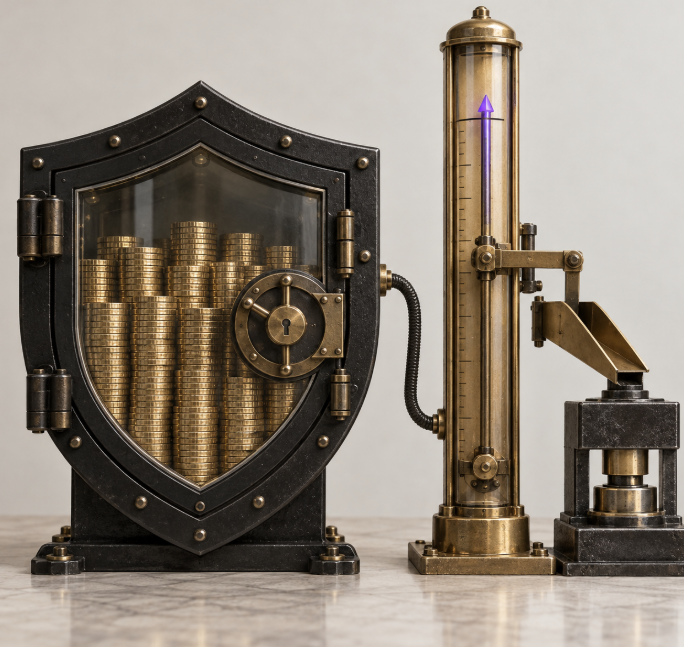 shielddotfun's tweet photo. ZEC inside the Shield is not sold every time ZEC goes up.

The reserve stays in place.

Shield Pulse simply checks its value.

If ZEC pushes the reserve to a genuine new high, more of the future creator rewards can temporarily be allocated to buybacks.

If the price returns to a previous high, it does not count twice.

A new high means new buyback power.

solana:3i43bRLKSomUXyin1jgGsd3y9MgBW1cdX3nh43YD3W4R