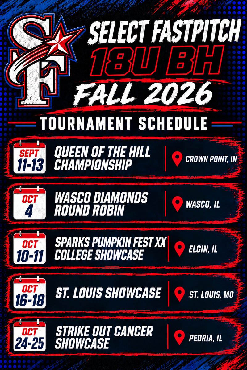 SelectFPBH's tweet photo. Catch us on the field this fall! 💪🏼 https://t.co/IqdoGbM5XC