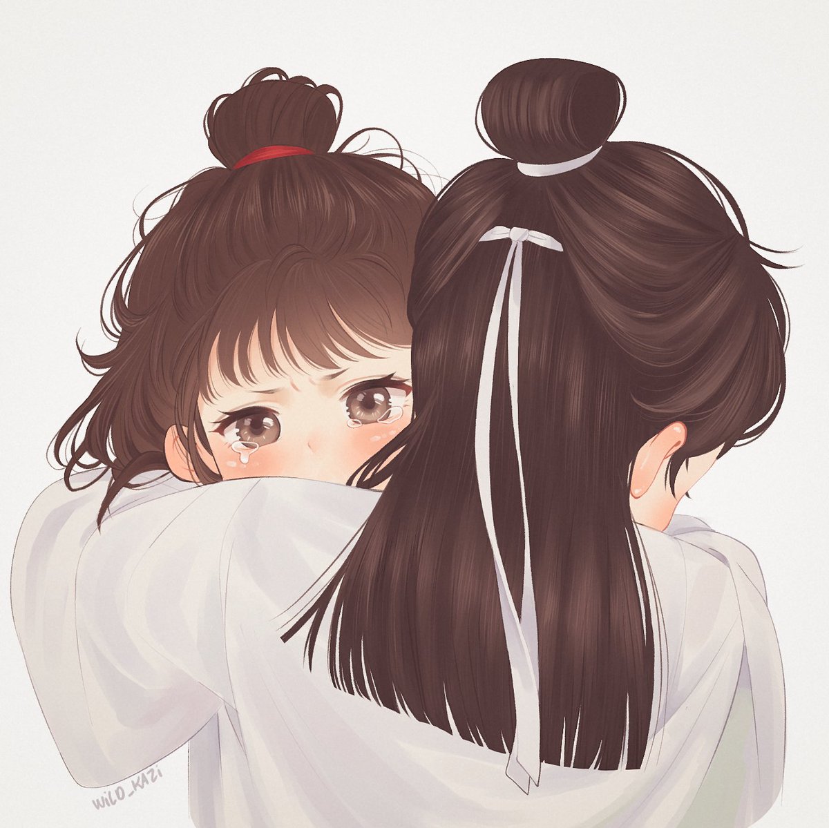 wild_kazi's tweet photo. this one took me a while to finish cause I really wanted to render those little tears! #babyji cudding and comforting #babyxian. who made babyxian cry!! (he's supposed to look angry) https://t.co/LHagIme2cW