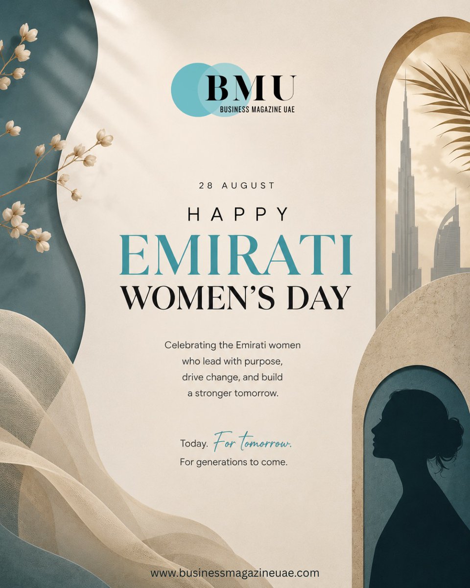 MarceleneVcpla's tweet photo. Today, we celebrate the Emirati women whose vision, determination, and leadership continue to shape the UAE’s remarkable story. 🇦🇪✨

From entrepreneurs and executives to innovators, creators, and changemakers, their achievements reflect a nation https://t.co/Fmbim7zthN