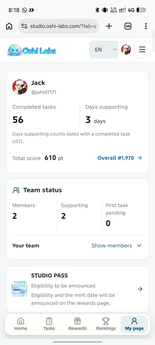 jahid7171's tweet photo. hey everybody GM
@oshilabs your rang and score share please π₯π₯π biggest nft soon from @oshilabs #oshiLabs https://t.co/Mo3LRzJnBE