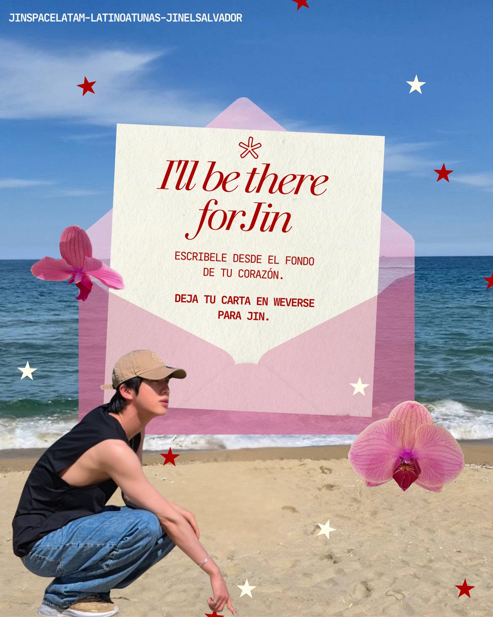 jinspacelatam's tweet photo. I'll Be There for Jin

Atunas, hagamos que Jin sienta nuestro cariño llenando Weverse con mensajes de apoyo.

💌 Cuéntale cuánto significa para ti, agradécele por su música y recuérdale que siempre estaremos a su lado.

🤍 Cuando publiques tu carta, comparte el enlace en los comentarios para que más Atunas puedan darle apoyo.

#IllBeThereForJin #방탄소년단진 #진 #BTSJIN #JIN