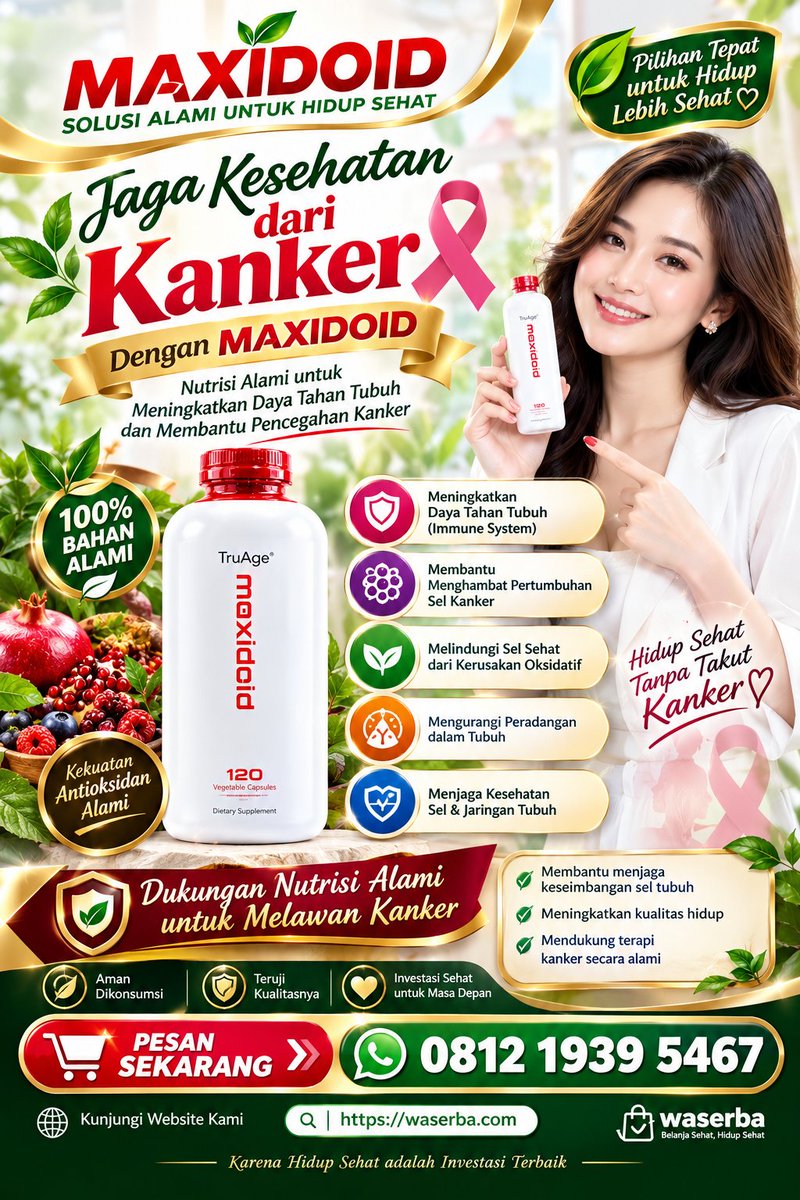 partnercobisnis's tweet photo. Terapi herbal cancer  dengan maxidoid info lengkap di https://t.co/GFtcISGlfH
#cancer https://t.co/qdlxgJmmsX
