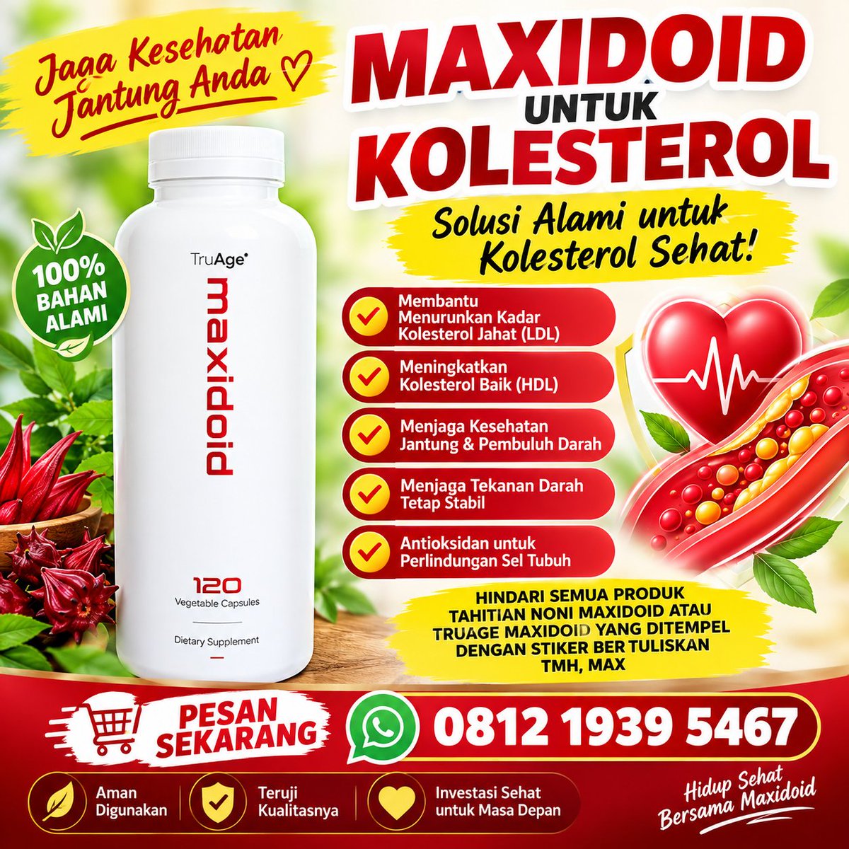 partnercobisnis's tweet photo. Terapi herbal kolesterol  dengan maxidoid info lengkap di https://t.co/GFtcISGlfH
#kolesteril https://t.co/JxZbd5TWEq