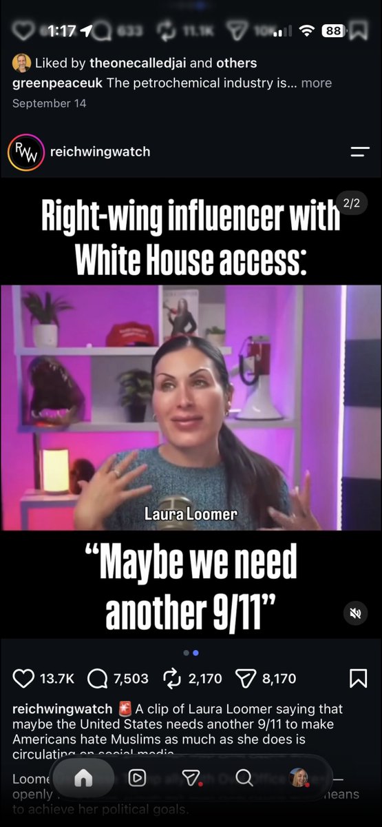 quickman200's tweet photo. Her old face looked like horror practical effects from the 80s. This face looks like CGI horror effects from the modern age. Bring back the old demon Loomer face 👏😤 https://t.co/IuTHtAJQIK