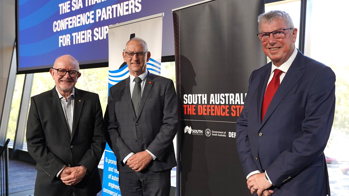 Defence_SA's tweet photo. That's a wrap on #SubSTEC8 ✅ Hundreds of delegates and almost 50 speakers came together in #Adelaide for the @subinstituteaus’s 8th #Submarine Science, Technology and Engineering Conference, supported by Defence SA. Learn more ➡️ https://t.co/1YyRnmlO4r #AUKUS #DefenceState https://t.co/J4LVmsofps
