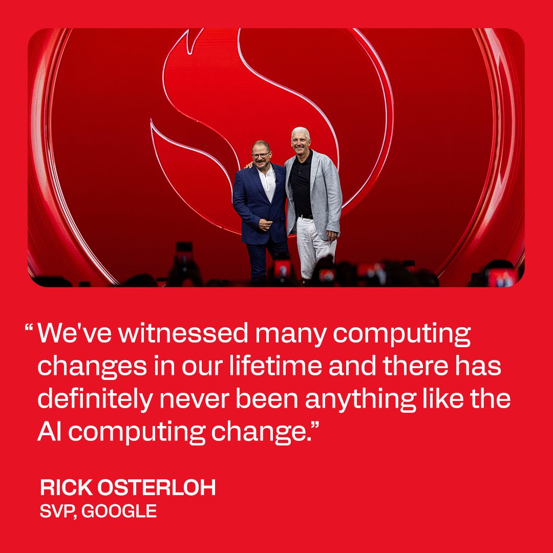 Qualcomm's tweet photo. The agentic age is changing how we use technology. @Snapdragon helps AI understand what you want to accomplish and put it into action.